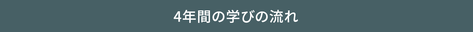 4年間の学びの流れ