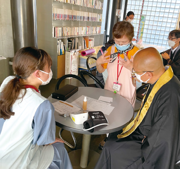 看護学生が参加す「まちの保健室」プロジェクトイメージ