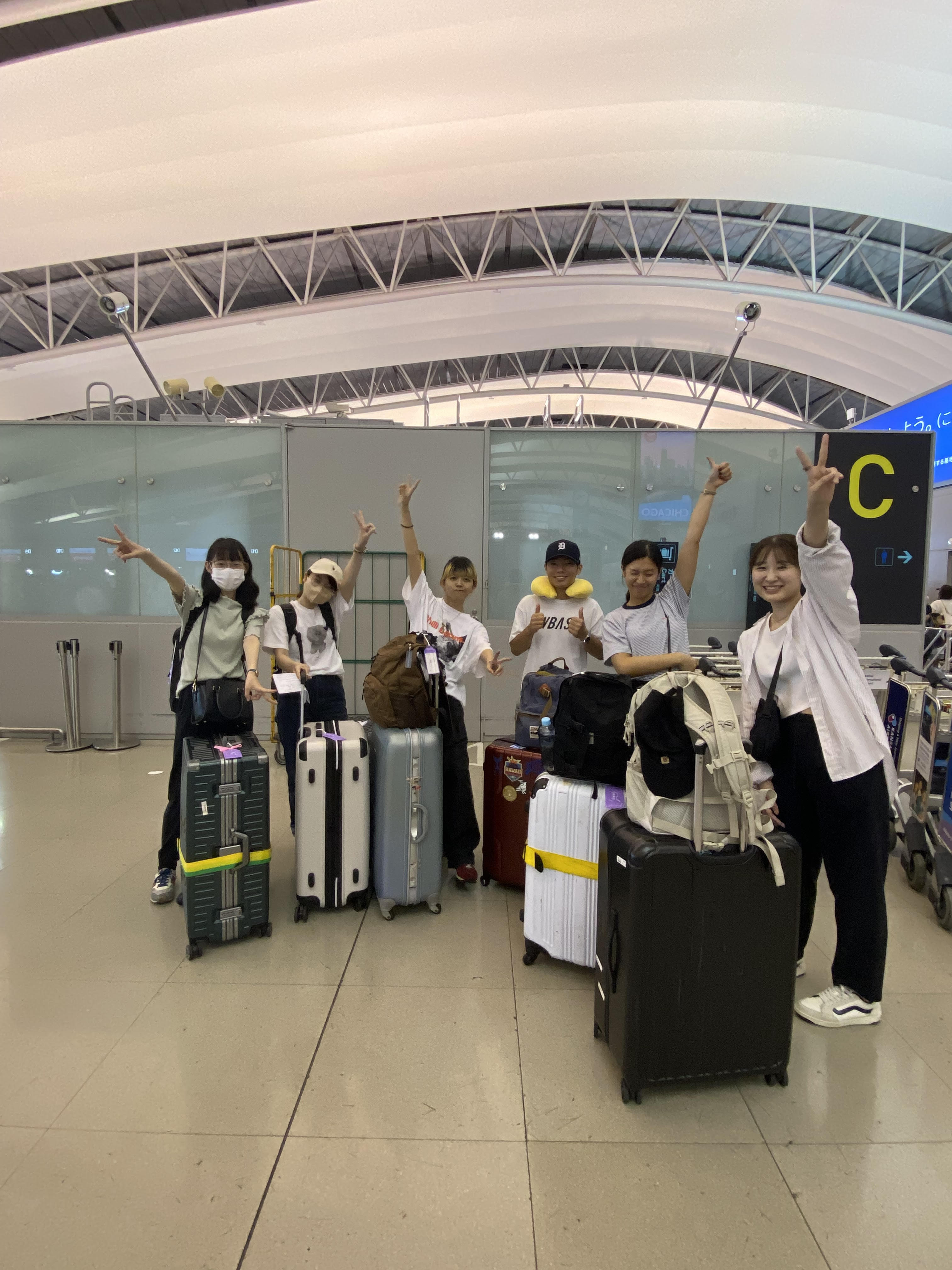関西国際空港にて