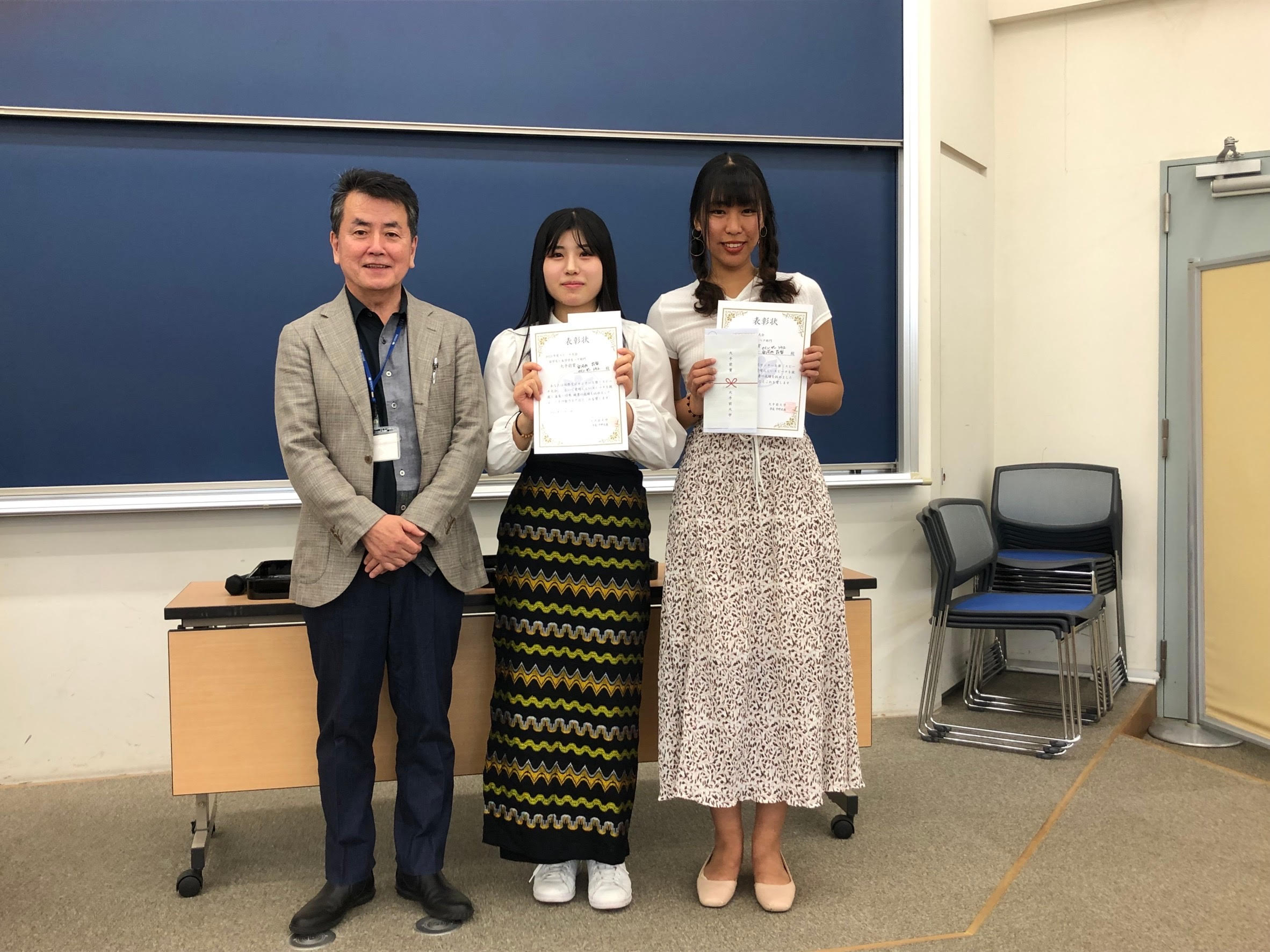 留学生と本学学生ペア部門：大手前賞