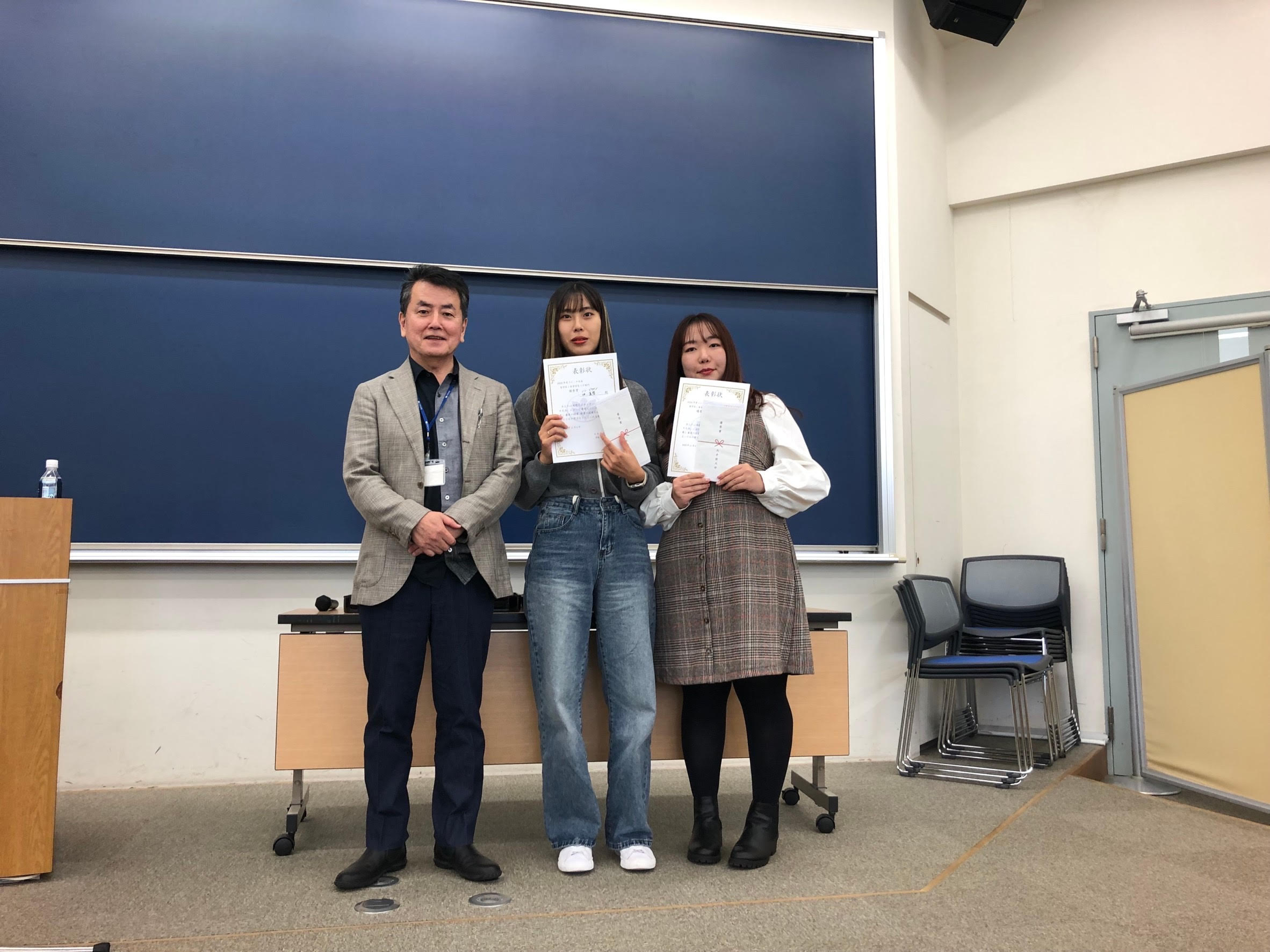 留学生と本学学生ペア部門：優秀賞
