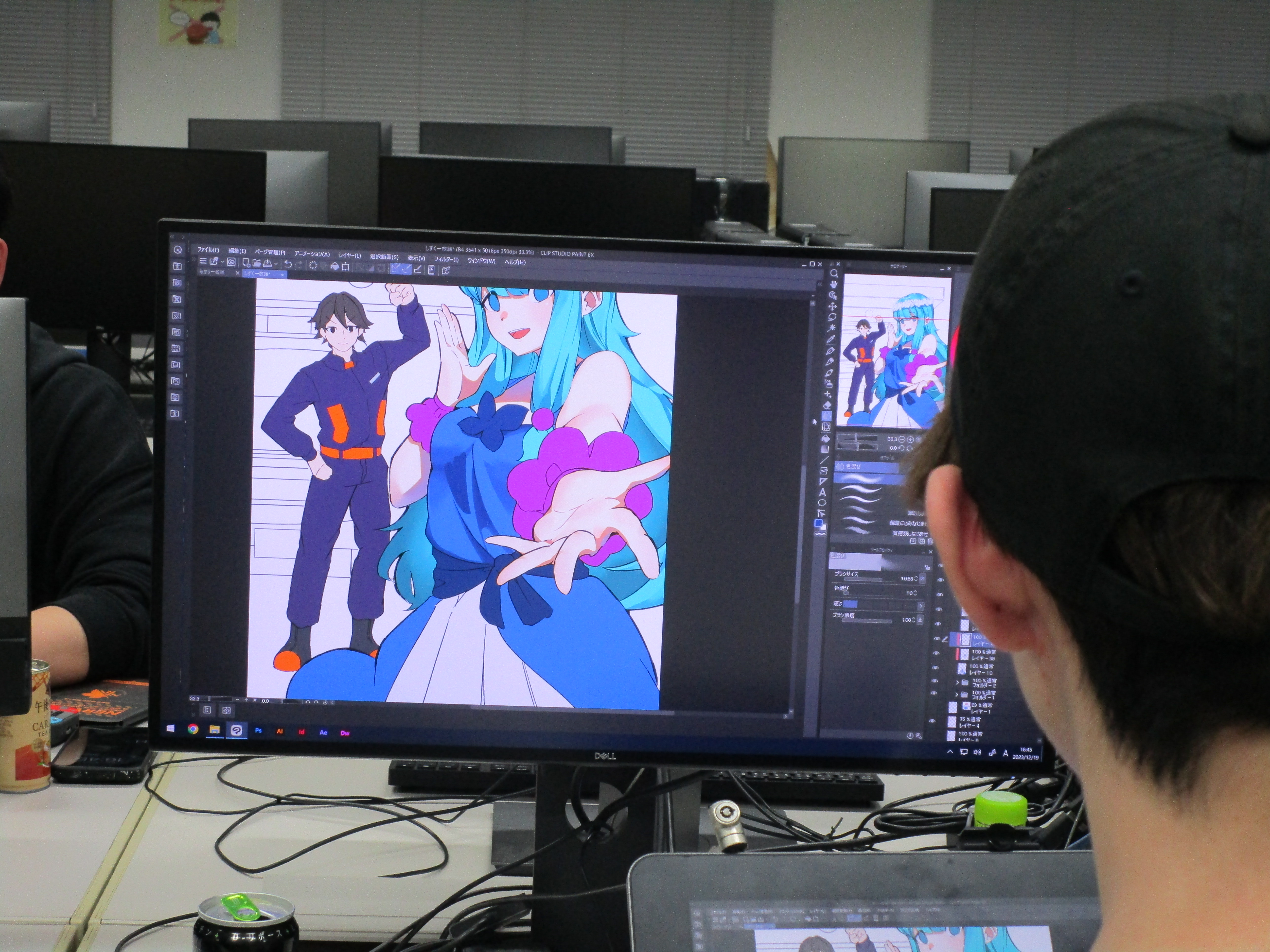 ポスター 制作風景
