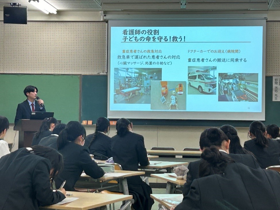 野間先生による小児看護の講義