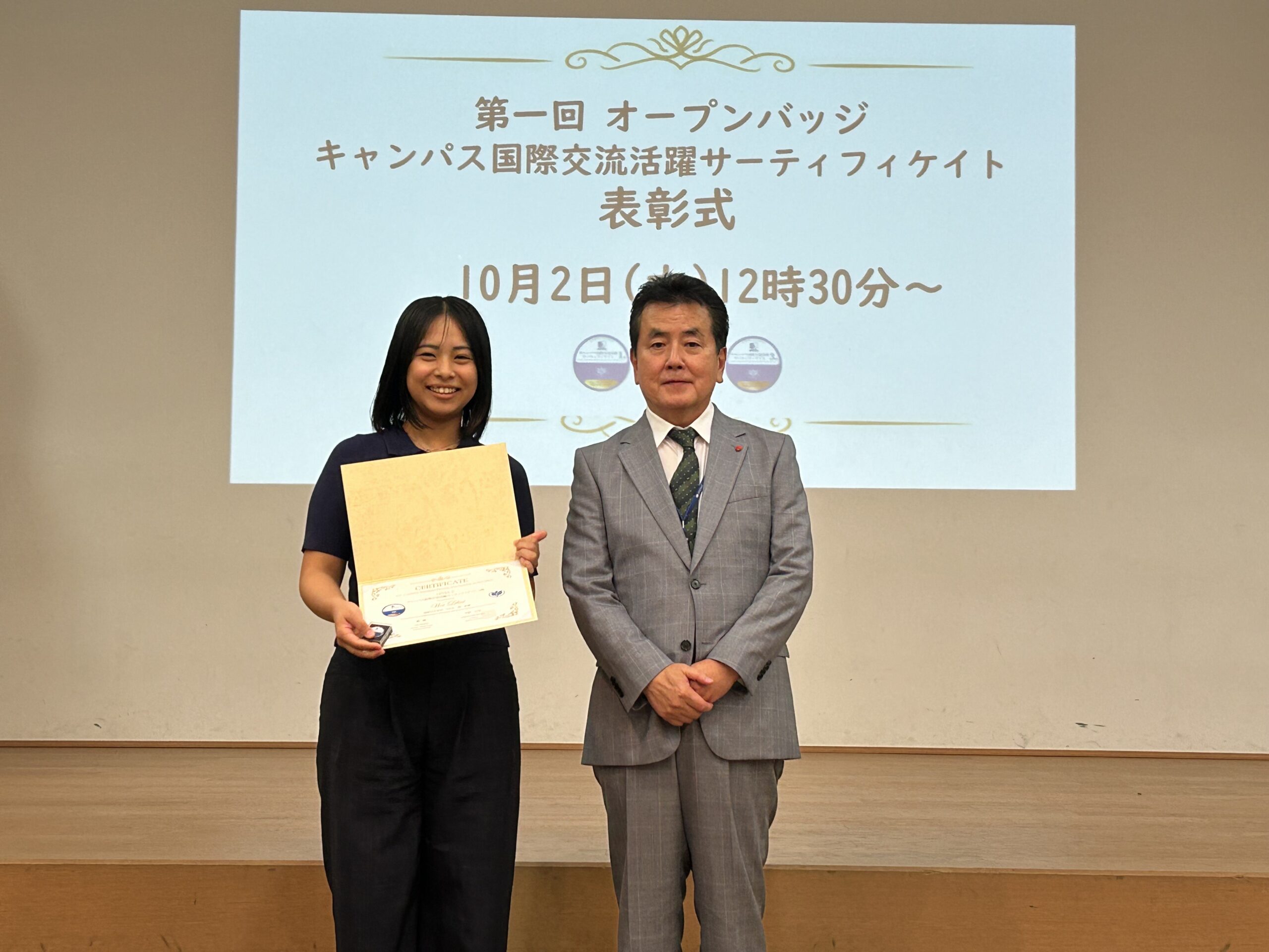 国際日本学部3年生 魏里慧さん